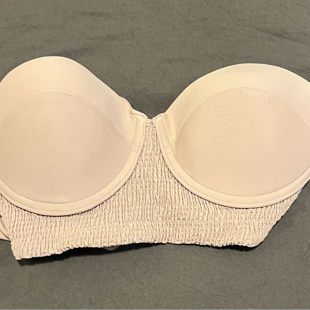 Elegant Lavender Strapless Swimsuit